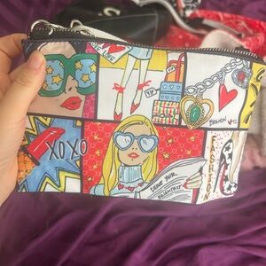 Brighton Women's Pop Art Cosmetic Bag - Red, Blue, Yellow